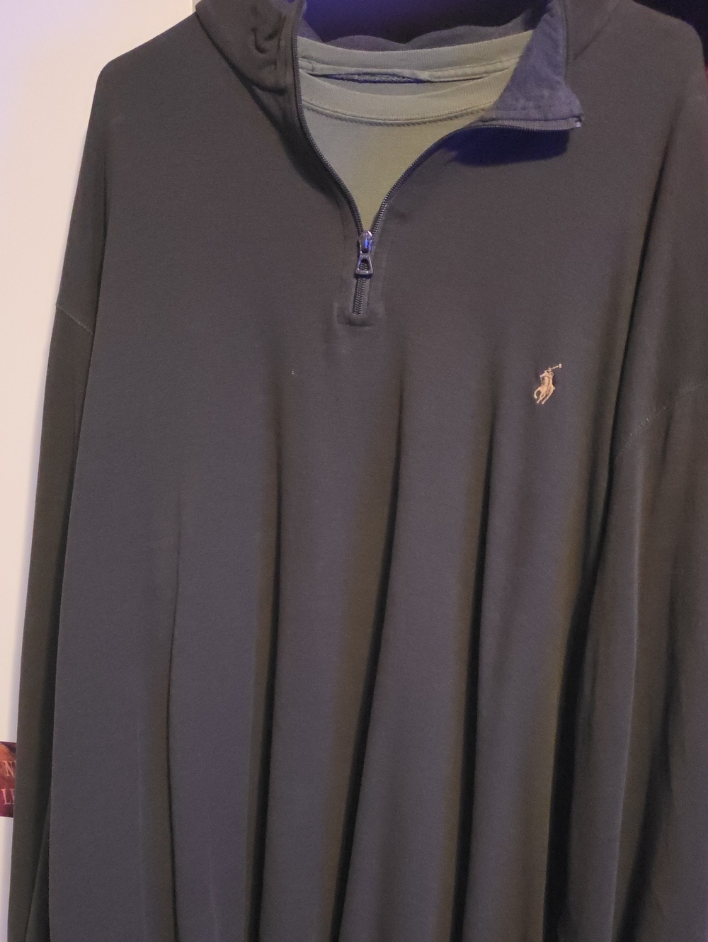 Polo by Ralph Lauren Dark Green Quarter-Zip Shirt Jacket